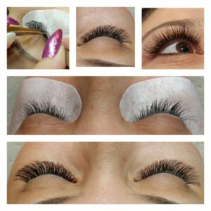 Extensiones de pestañas, técnica pelo a pelo kit A ( máx 4 personas)