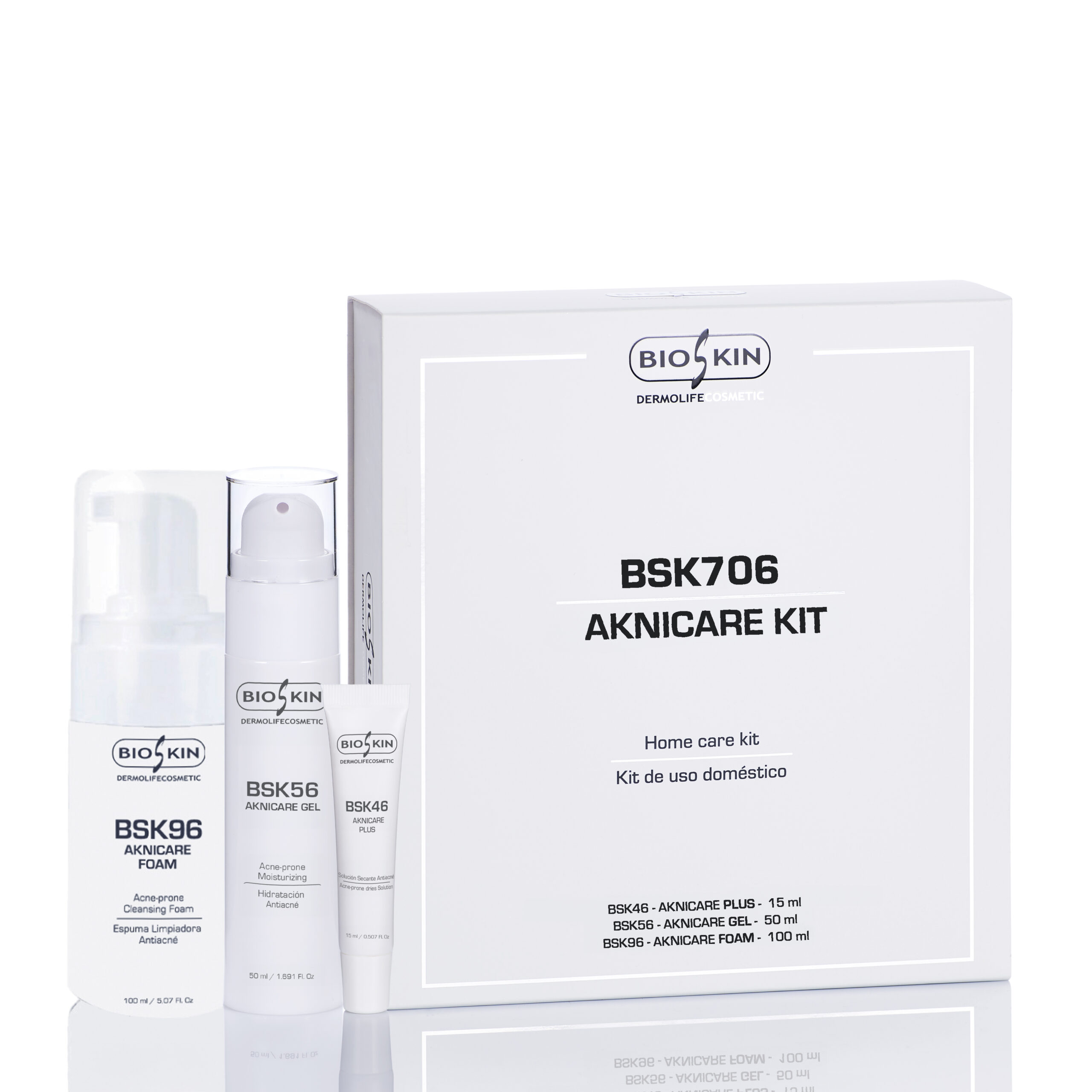 BSK706 – Aknicare Kit - Kit para tratamiento de acné.